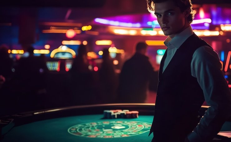 Antarmuka Free Bet Blackjack di aplikasi bisa jitu menampilkan meja dealer langsung